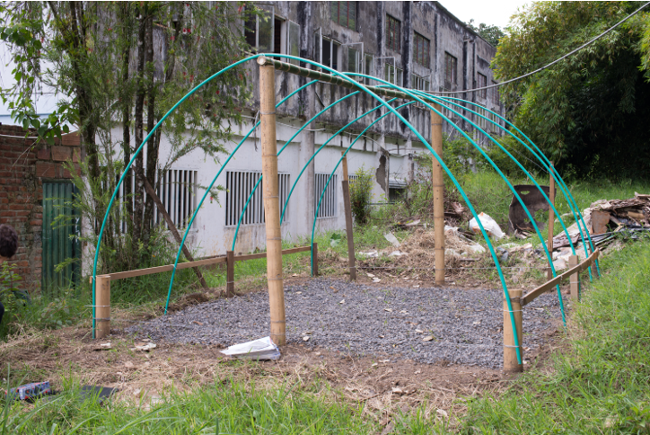 Prototipo marquesina para forraje verde hidropónico